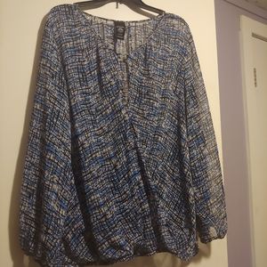 Women's criss cross dress shirt